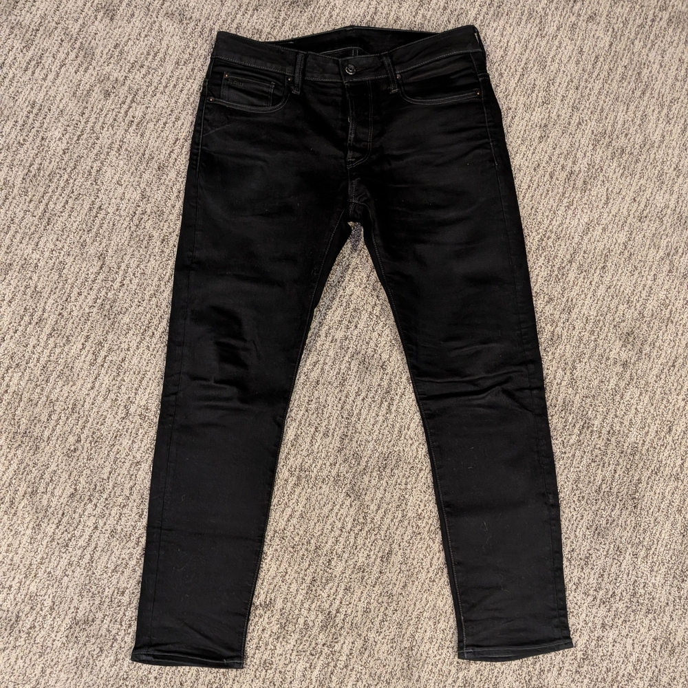 G Star 3301 Men's Black Jeans